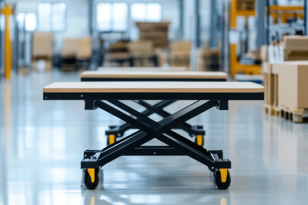 Industrial table lift assembly fabricated by LMI