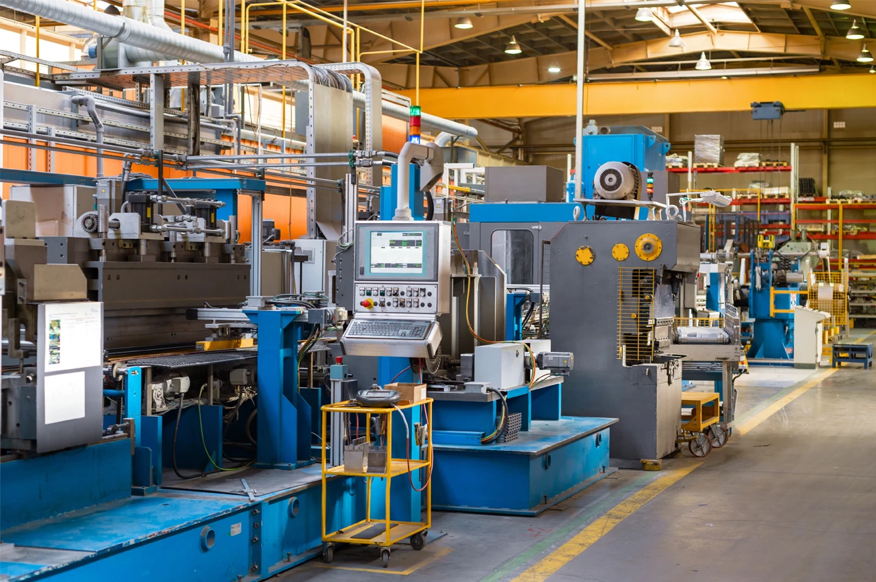 Industrial machine at the LMI factory floor