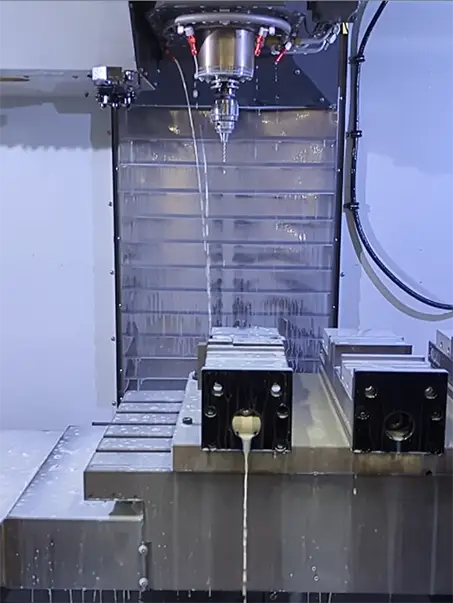 VF4-HAAS Machining in action
