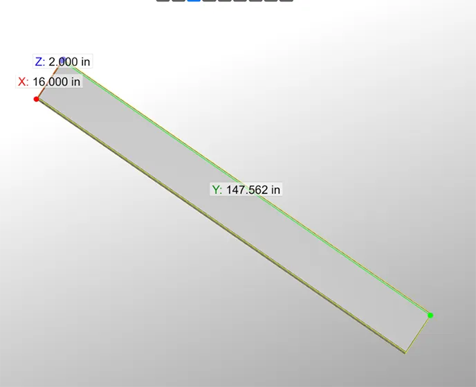 rendering of very large panel for bending