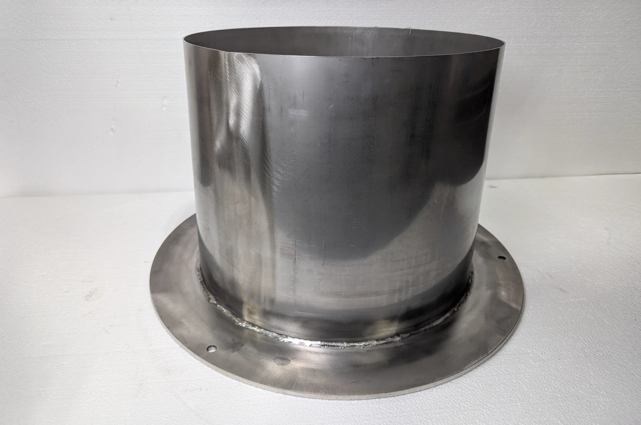 Roll forming metal piece