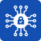 cybersecurity blue icon